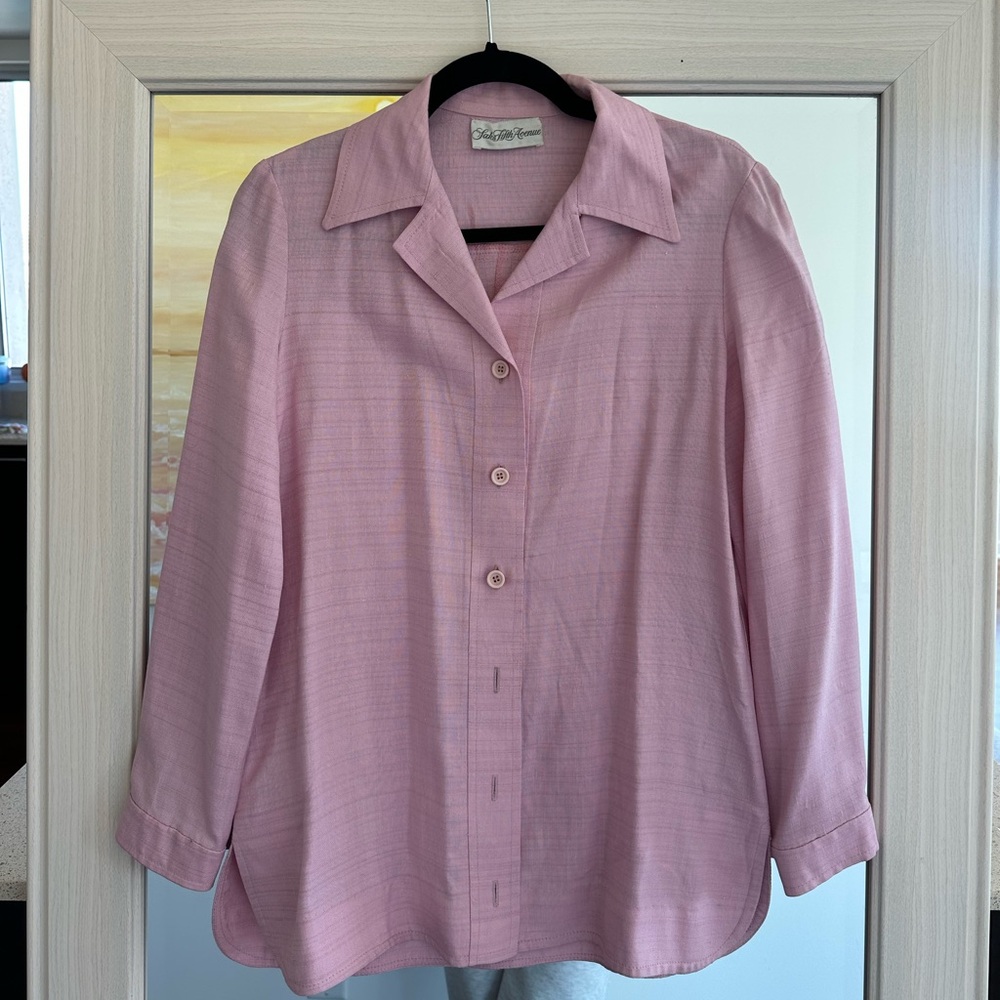 Pink button up
